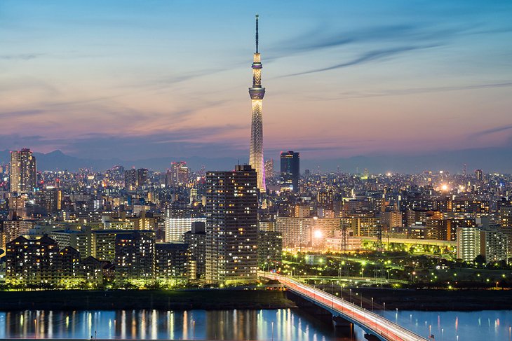 برج اسکای‌تری از مکان های دیدنی توکیو